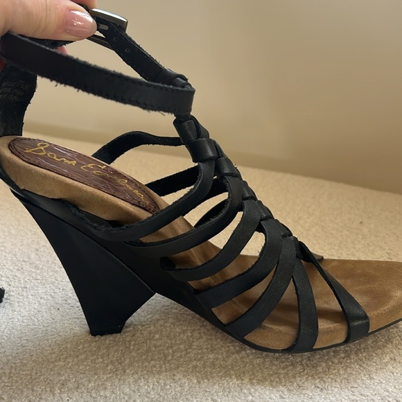 Sam Edelman Black Leather Sandals - Picture 4 of 8